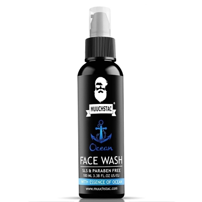 Picture of Muuchstac Ocean Face Wash for Men | Fight Acne & Pimples, Brighten Skin, Clears Dirt, Oil Control, Refreshing Feel - Multi-Action Formula (100 ml) 1pcs