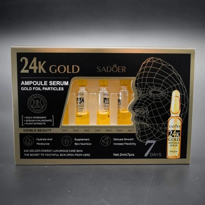 Picture of New SADOER 24K Gold Ampoule Serum Moisturizer (2ml x 7 pcs)1pacekt
