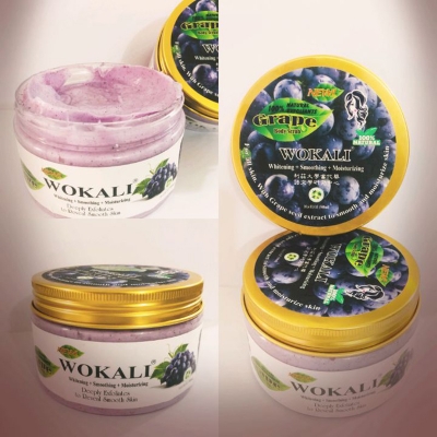 Picture of Wokali Grape Body Scrub 1 Pcs Exfoliating And Moisturizing Skin Care Product