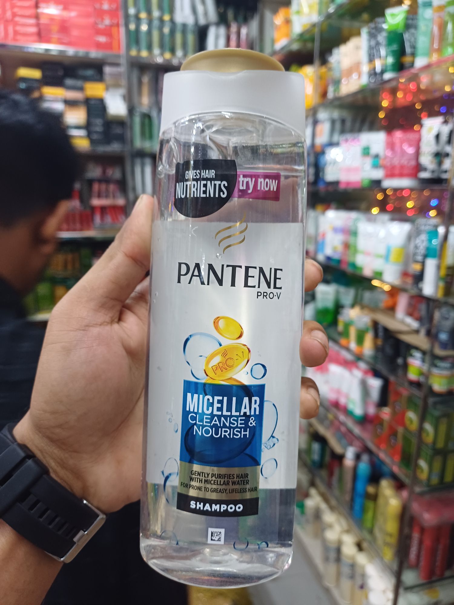 Picture of International France product Hair care Pantene micellar Shampoo used for male/ female - 400 ml