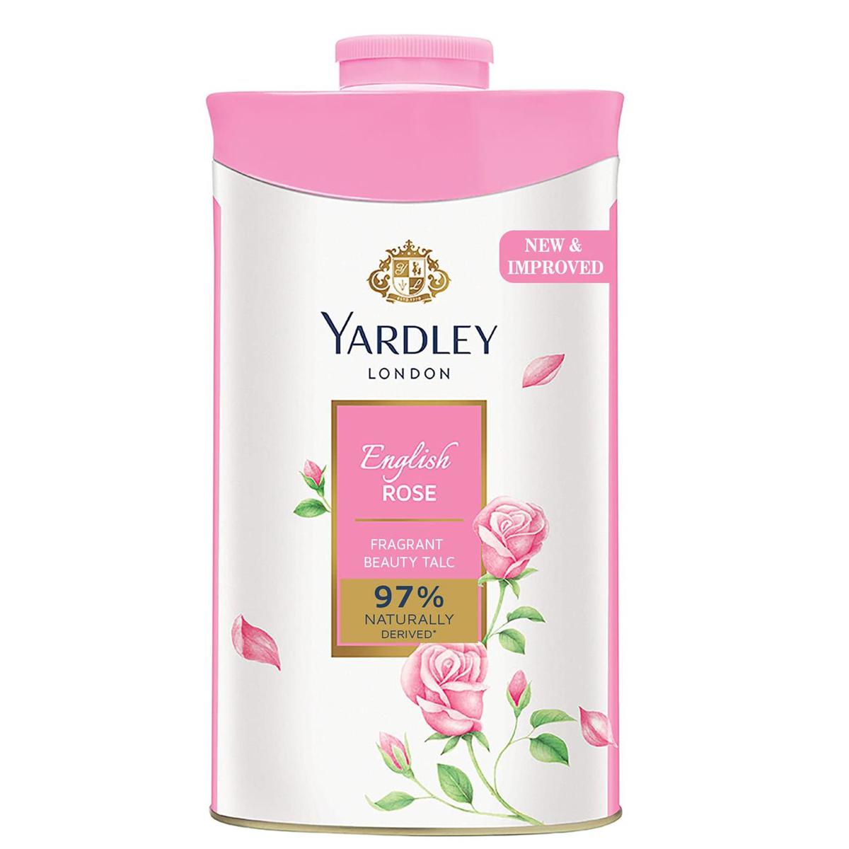 Picture of International England product Yardley English ROSE talcum powder used for male/ female/ baby - 250 GM