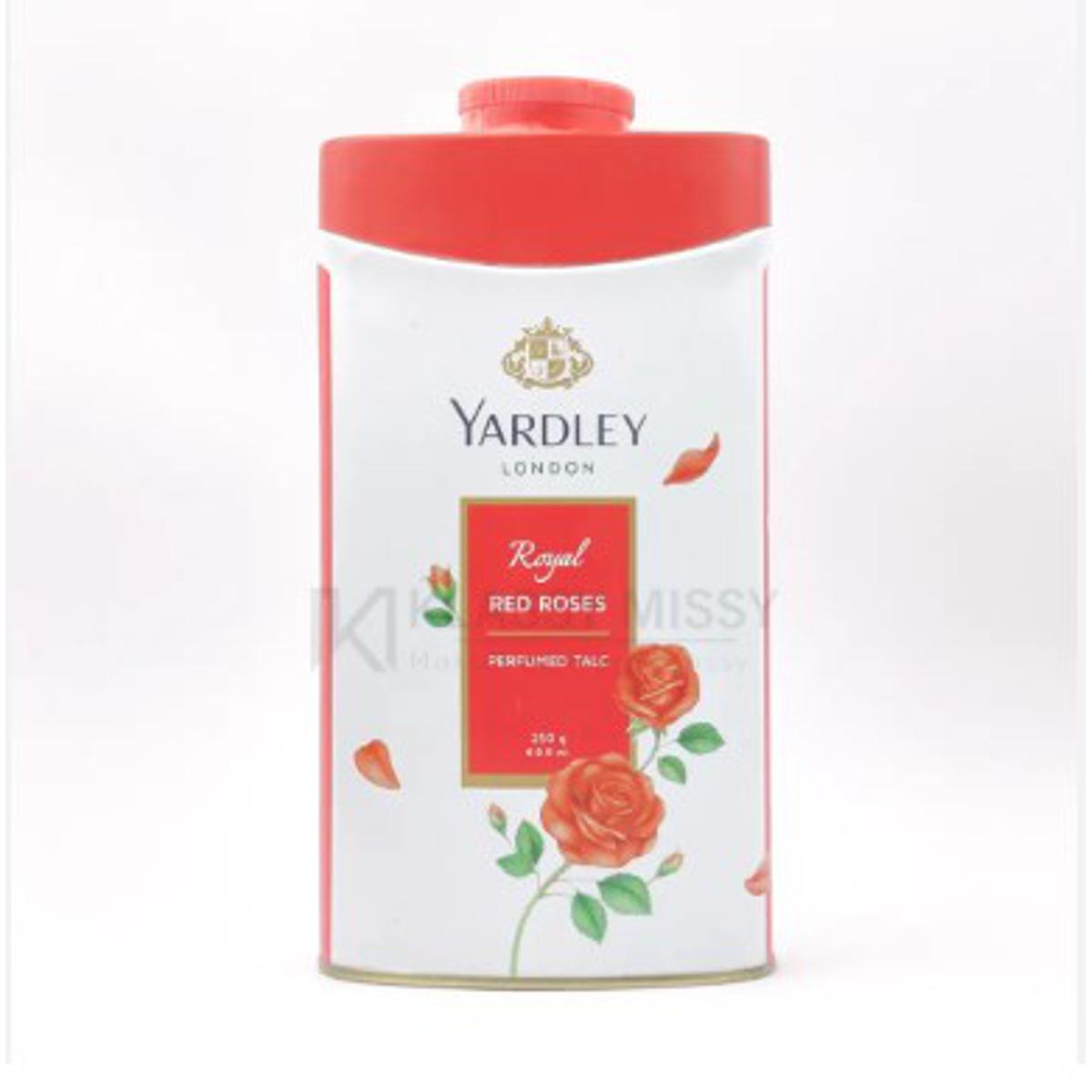 Picture of International England product Yardley YOYAL RED ROSES  talcum powder used for male/ female/ baby - 250 GM