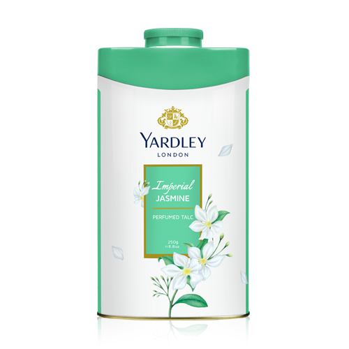 Picture of International England product Yardley IMPERIAL JASMINE talcum powder used for male/ female/ baby - 250 GM