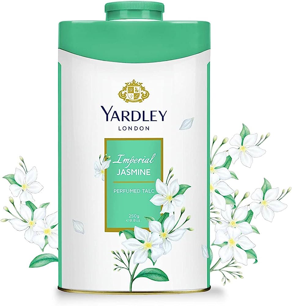 Picture of International England product Yardley IMPERIAL JASMINE talcum powder used for male/ female/ baby - 250 GM