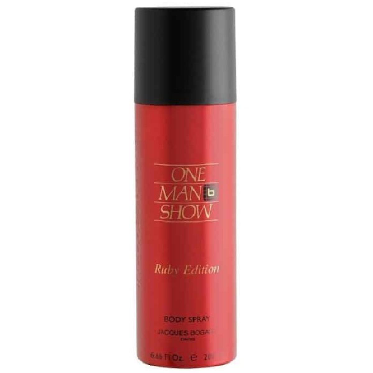 Picture of International France product One Man show body spray Ruby Edition used for male - 200 ml
