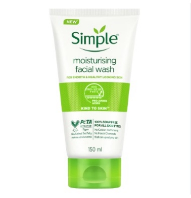 Picture of International UK product Simple moisyurising facial wash used for male/ female - 150 ml e