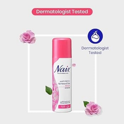 Picture of International UK product unwanted Hair removal spray Nair rose fragrance used for male/ female - 200 ml