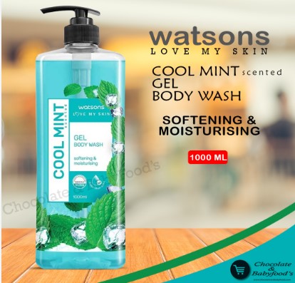 Picture of International Thailand Body wash Watsons COOL MINT Shower gel for male/ female - 1000 ml