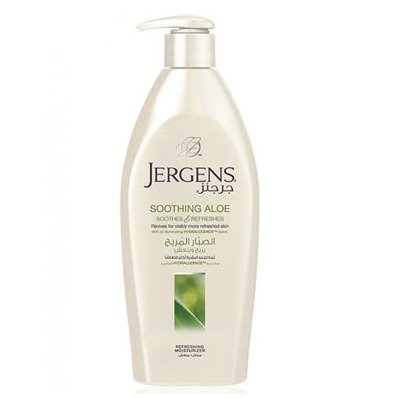 Picture of International UAE product Any season used perfumed jergens SOOTHING ALOE body lotion - 400 ml