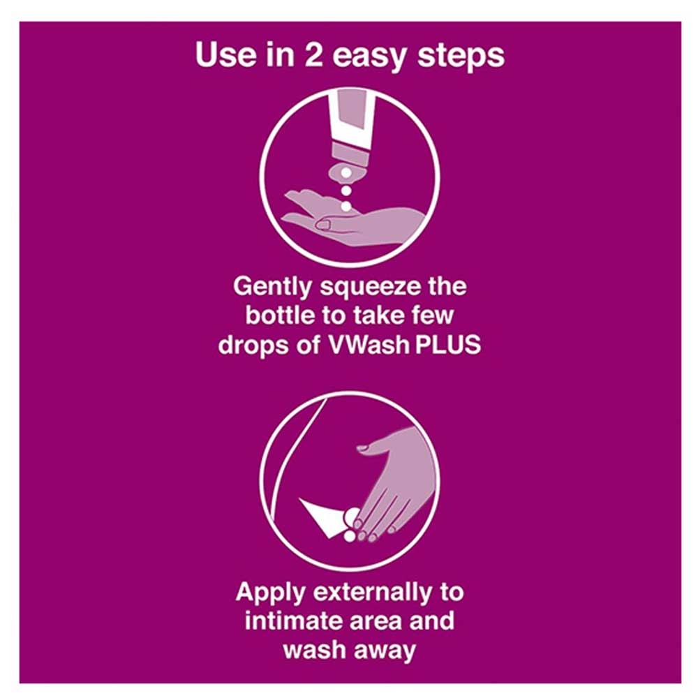 Picture of Indian Products V Wash Plus Intimate Hygiene Liquid Wash 100ml