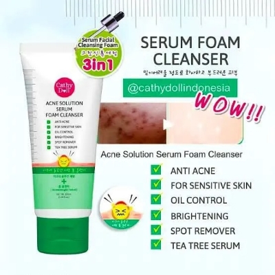 Picture of International Thailand product Skin care Cathy Doll Acne Solution Serum Foam cleanser - 100 ml