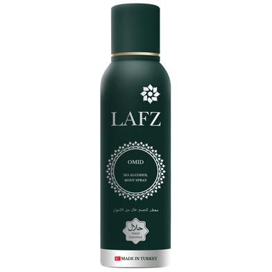 Picture of International Indian product Body spray perty scent LAFZ Omid used for male - 100 gm