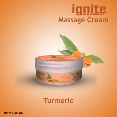 Picture of BSTI Approved Indian product Ignite massage cream Turmeric used for male/ female- 200 ml