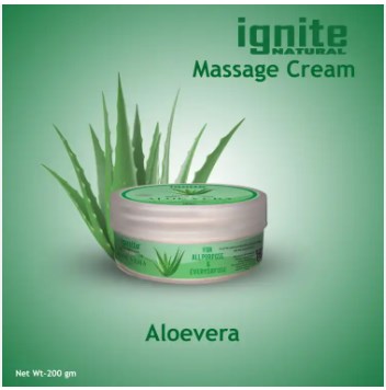Picture of BSTI Approved Indian product Ignite massage cream Aloevera used for male/ female- 200 ml