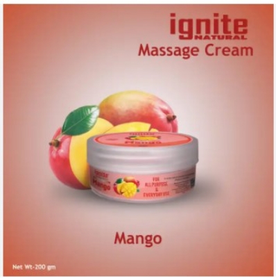 Picture of BSTI Approved Indian product Ignite massage cream Mango used for male/ female- 200 ml