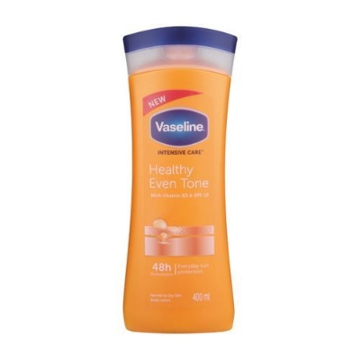 Picture of Any season used International South African Product Vaseline Lotion healthy even tone yellow color for male / female - 400 ml