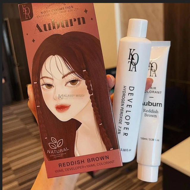 Picture of kota cosmetics hair color auburn reddish brown 100ml
