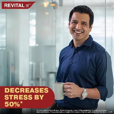 Picture of Revital H Multivitamin For Men (30 Capsules) With Natural Ginseng, Zinc, 10 Vitamins & 8 Minerals For Daily Energy, Stamina & Immunity