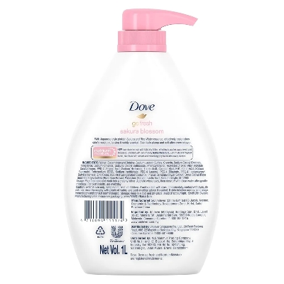 Picture of International Malaysian Product Dove Sakura Blossom Go Fresh Body Wash Used For Male /Female-1000Ml
