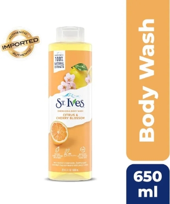 Picture of International American Product St.Lves Energizing Citrus & Cherry Blossom Body Wash Used For Male /Female -650 Ml