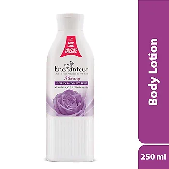 Picture of International Malaysian Product Enchanteur Perfume body lotion Alluring Satin smooth Aloe vera & Olive butter For used male /female 250 Ml