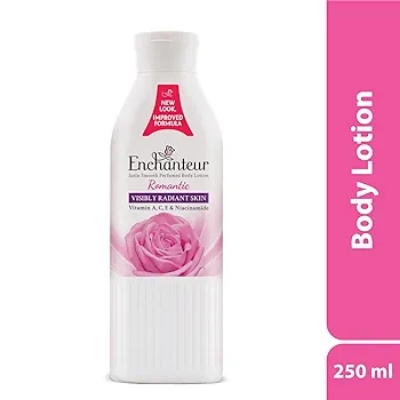 Picture of International Malaysian product Enchanteur Perfume Body lotion Romantic Satin Smooth Aloe vera & Olive butter for used male /male 250 Ml