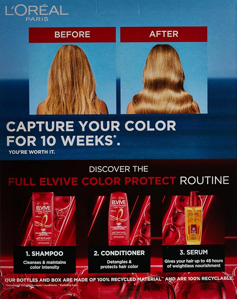 Picture of International Egypt Product Loreal Paris Elvive Color Protect With Color Protecting Conditioner Used For Male /Female-360Ml