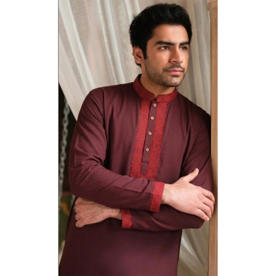 Picture of স্নো এলিগ্যান্স এমব্রয়ডারি পাঞ্জাবি