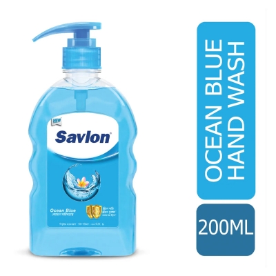 Picture of Savlon Hand Wash Ocean Blue 200ml Pump New