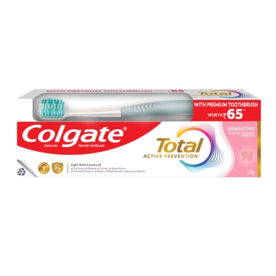 Picture of Colgate Total Sensitive  Toothpaste 150gm + Toothbrush