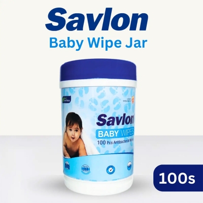 Picture of Savlon Baby Wipes (Jar) 100 pcs