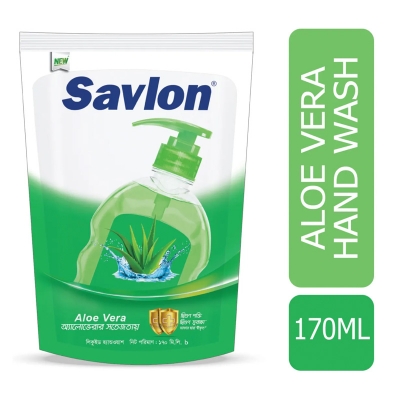 Picture of Savlon Hand Wash Aloe Vera 170ml Pouch New