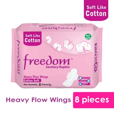 Picture of Freedom Heavy Flow Cotton 8 pads