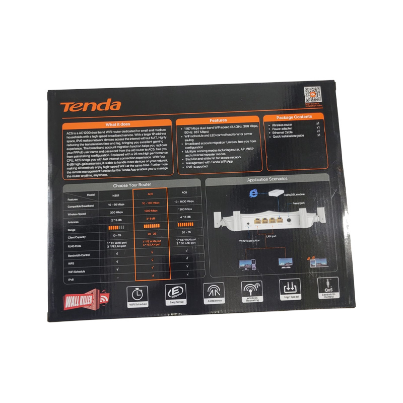 Picture of Tenda AC5 AC1200 Dual-Band WiFi Router