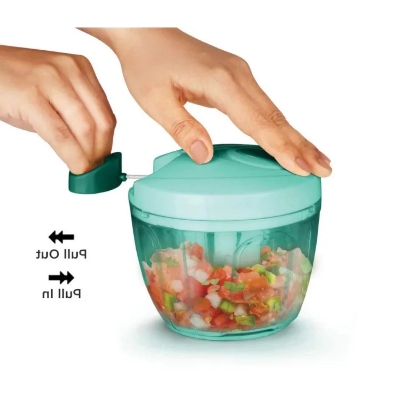 Picture of Manual Fruit Vegetable Chopper Hand Pull Food Cutter Garlic Nuts Grinder Mincer Shredder Food Processor Kitchen Accessories