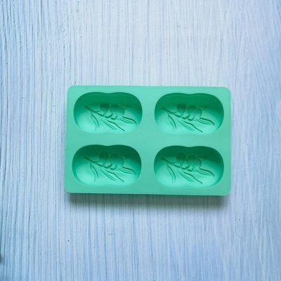 Picture of 4-piece olive tree soap 564 chocolate silicone mold cake pudding dessert mold soap baking utensils