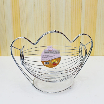 Picture of Metallic Fruit Storage Hanging Basket Holder Rack- Silver