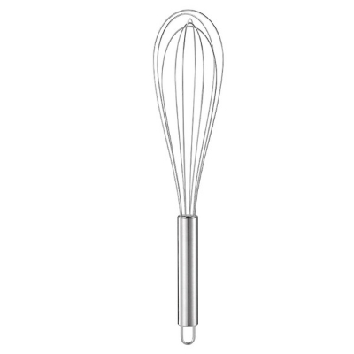 Picture of Hand held egg beater egg mixer stainless steel wire cream beater baking tool round handle