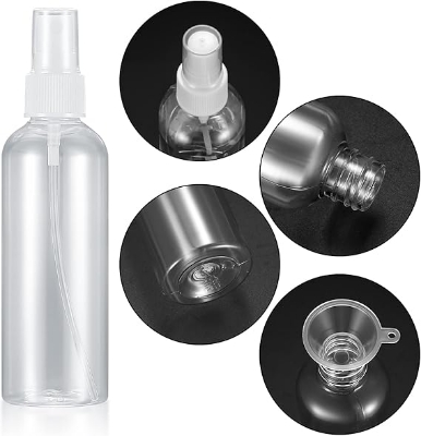 Picture of 100ml Spray bottle Transparent plastic bottle- 4 pcs