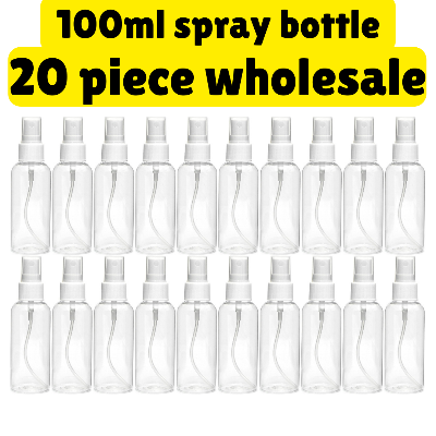 Picture of 100ml Spray bottle Transparent plastic bottle- 20 pcs (Wholesale Combo)
