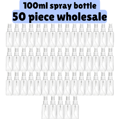 Picture of 100ml Spray bottle Transparent plastic bottle- 50 pcs (Wholesale Combo)