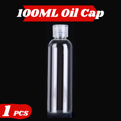 Picture of Plastic Oil Bottle Tiptop Cap 100Ml Transparent- 1 pcs