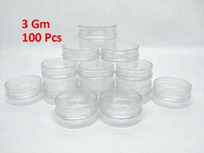 Picture of 3 Gm Mini Empty Jar 100 Pcs