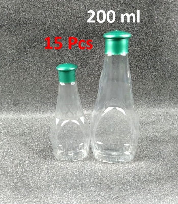 Picture of 200 Ml Diamond Shape Organic Oil Empty Bottle 15 Pcs