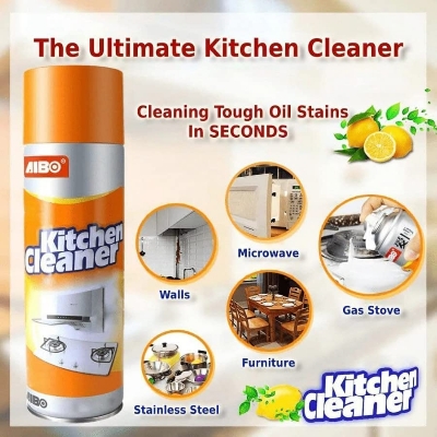 Picture of Multipurpose Bubble Foam Cleaner Kitchen Cleaner Spray Oil & Grease Stain Remover Chimney Cleaner Spray Bubble Cleaner All Purpose Foam Degreaser Spray