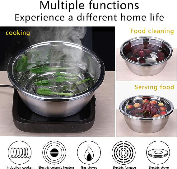 Picture of Silver 3 in 1 Stainless Steel Drain Basket Vegetable Cutter Kitchen