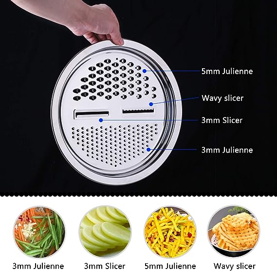 Picture of Silver 3 in 1 Stainless Steel Drain Basket Vegetable Cutter Kitchen