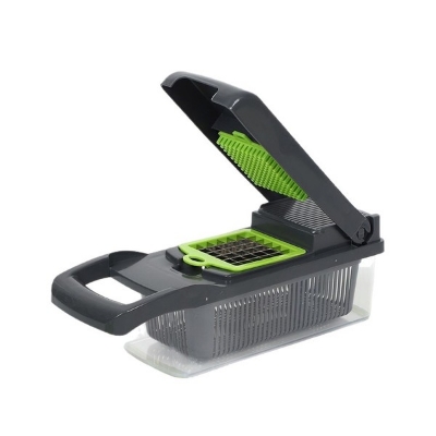 Picture of 16 in 1 Multifunction Vegetable Cutter with Squre Basket – Portable Chopper, Shredder & Grater for Quick Meal Prep