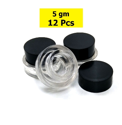 Picture of Empty Plastic Cosmetic Containers 5gm - 12 PCS