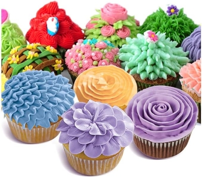 Picture of 24 Pcs Icing Piping Nozzles Tips Cake Sugarcraft Pastry Decor Baking Tools Kit